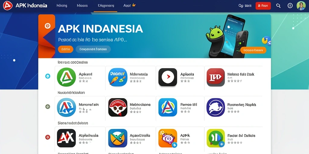 Tampilan utama permainan dengan karakter yang menarik.