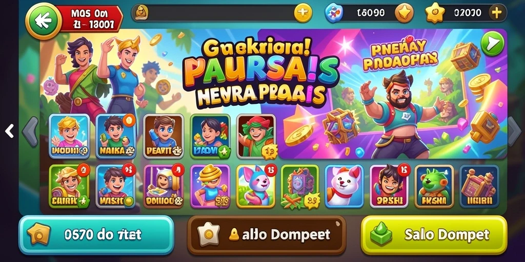Tampilan awal aplikasi yang menarik dan interaktif.