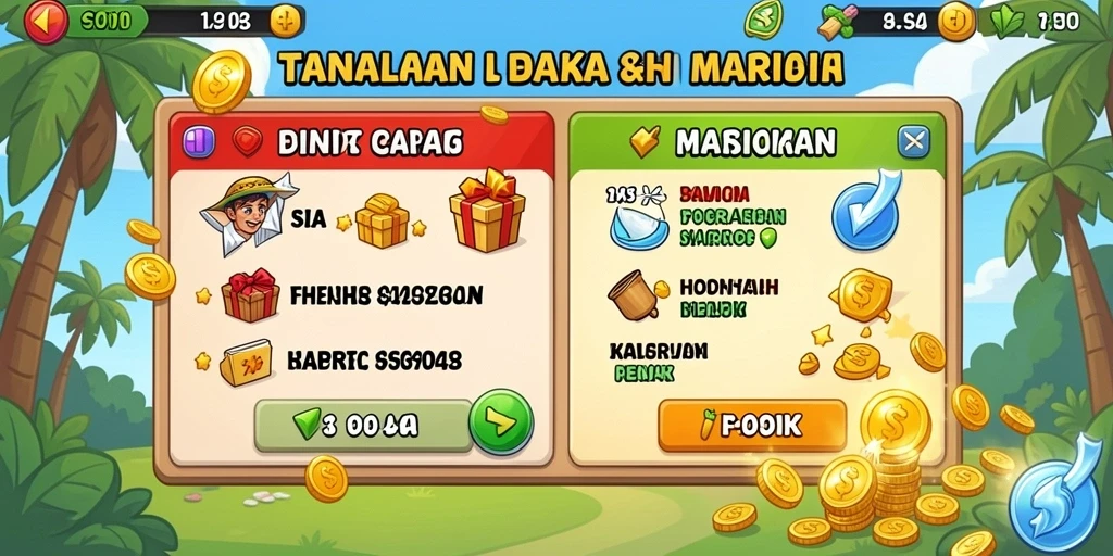 Tampilan menu utama MADU303 yang menarik.